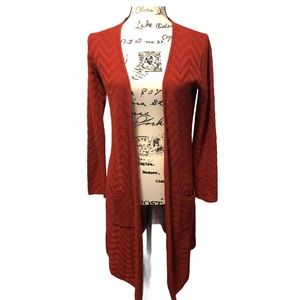 Anthropologie Moth rust duster cardigan